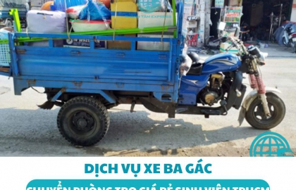 Dịch vụ xe ba gác chuyển phòng trọ giá rẻ sinh viên TPHCM