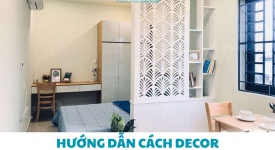 Hướng dẫn cách decor phòng trọ 12m2 không gác