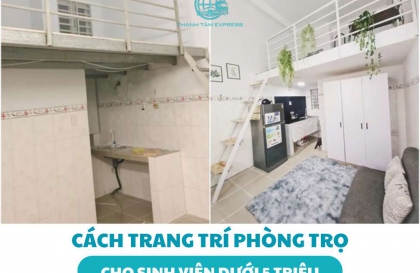 Cách trang trí phòng trọ sinh viên đẹp dưới 5 triệu