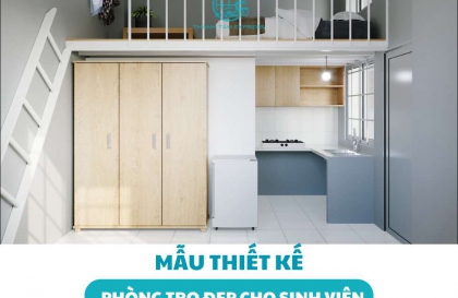 Top mẫu thiết kế phòng trọ đẹp cho sinh viên tối ưu chi phí 2026