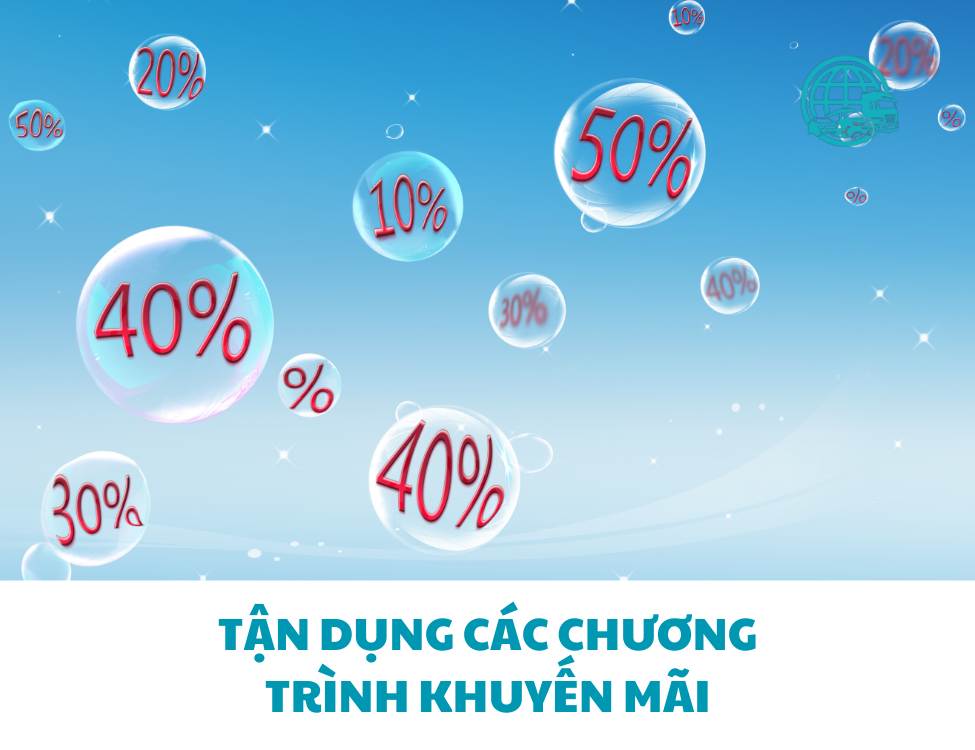 Tận dụng các chương trình khuyến mãi