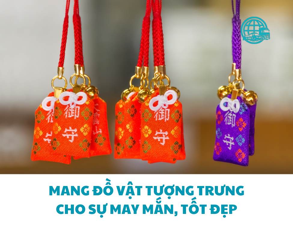 Mang đồ vật tượng trưng cho sự may mắn, tốt đẹp