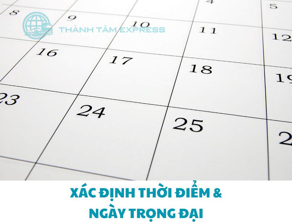 Xác định thời điểm & ngày trọng đại