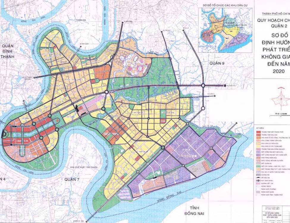 Bản đồ quận 2 thành phố Thủ Đức