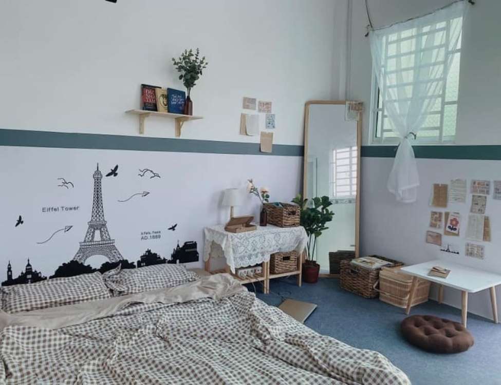 decor phòng trọ 12m2 không gác