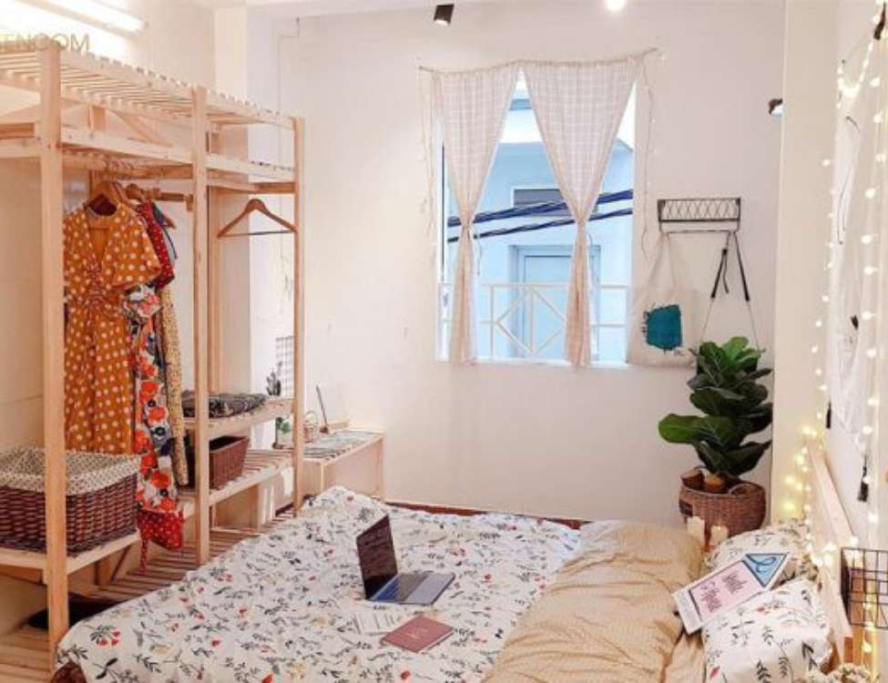 decor phòng trọ 12m2 không gác