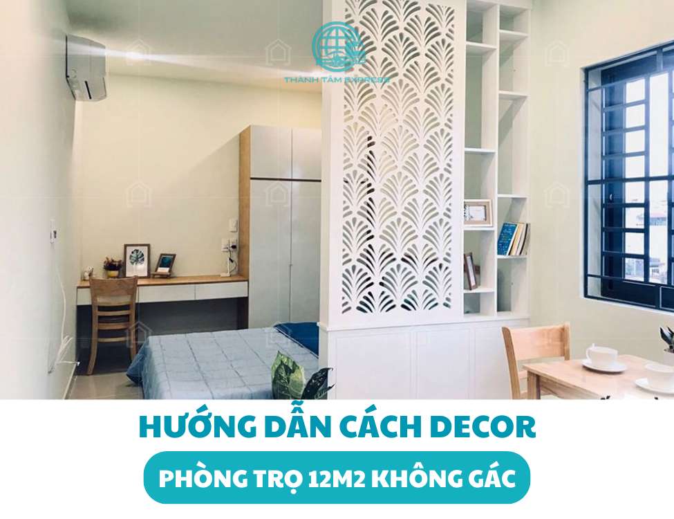 decor phòng trọ 12m2 không gác