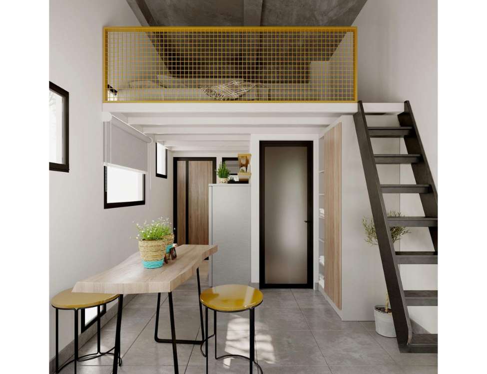 Thiết kế phòng trọ diện tích ~15–20 m²