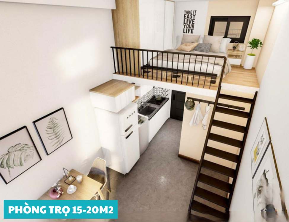 Trang trí phòng trọ nhỏ (≤ 10–12 m²)