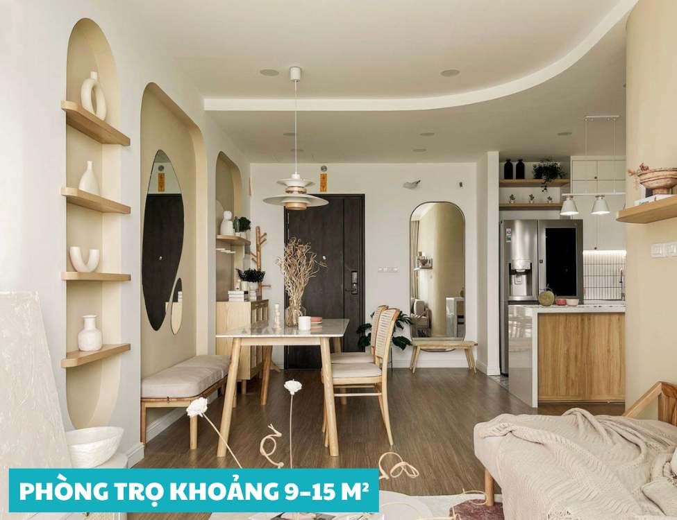 Phòng trọ khoảng 9–15 m²