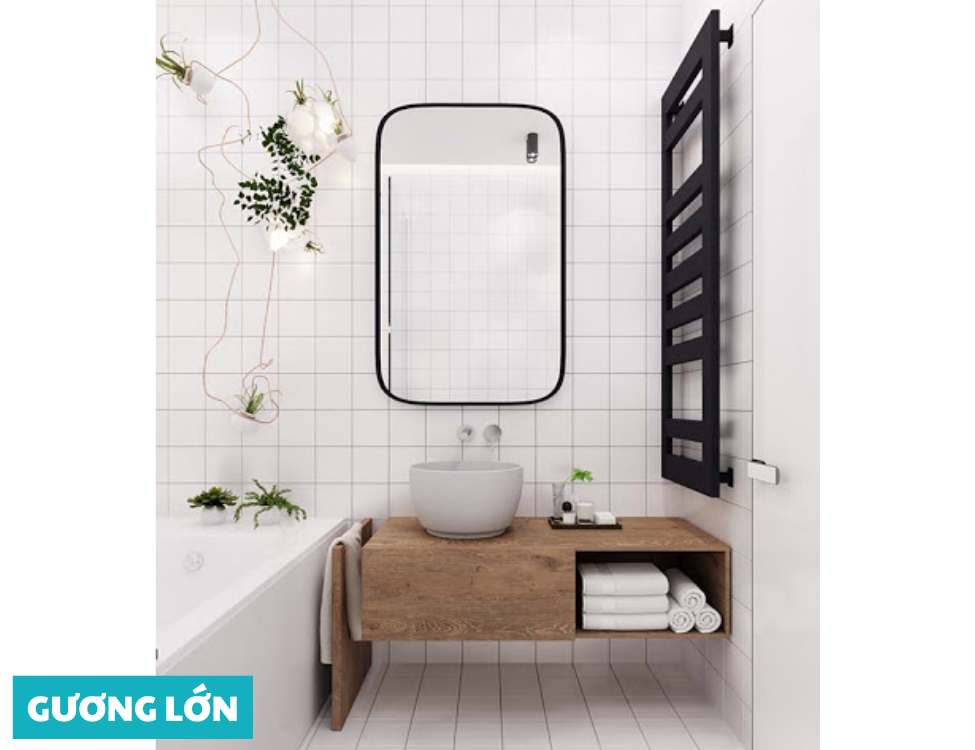 Gương lớn phản chiếu ánh sáng