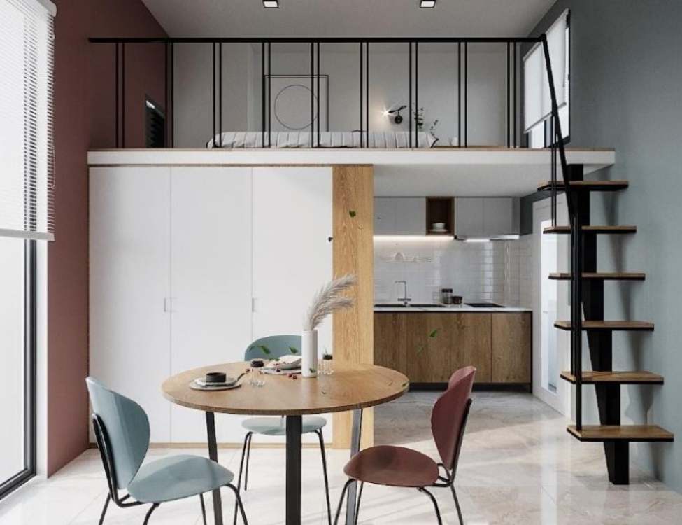 Gợi ý đồ nội thất nên có trong phòng trọ 12m2 có gác