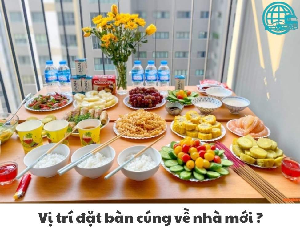 vị trí đặt bàn cúng về nhà mới