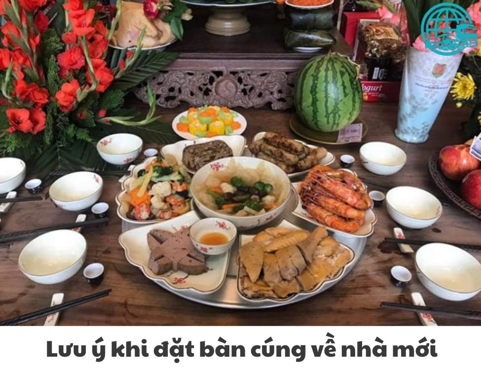 vị trí đặt bàn cúng về nhà mới